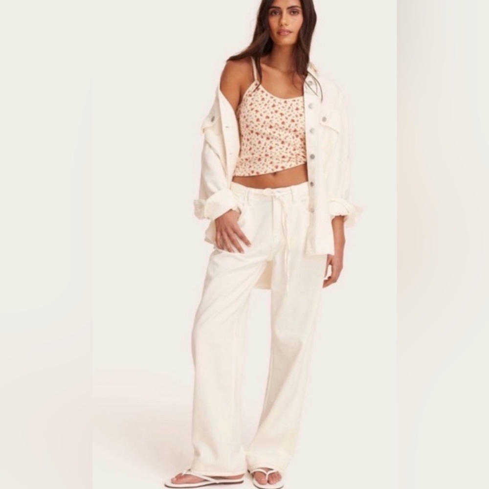 Parke x Target White Jeans